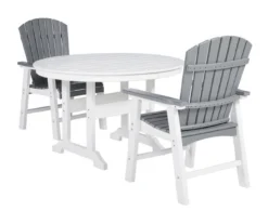 Transville Gray & White Wood Look Patio Dining Chairs, 2-Pack 15 Transville Gray & White Wood Look Patio Dining Chairs, 2-Pack -RAZOR COSCO SHOP 810601930 1