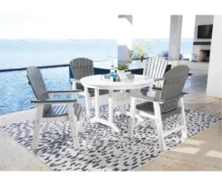 Transville Gray & White Wood Look Patio Dining Chairs, 2-Pack 14 Transville Gray & White Wood Look Patio Dining Chairs, 2-Pack -RAZOR COSCO SHOP 810601930 2