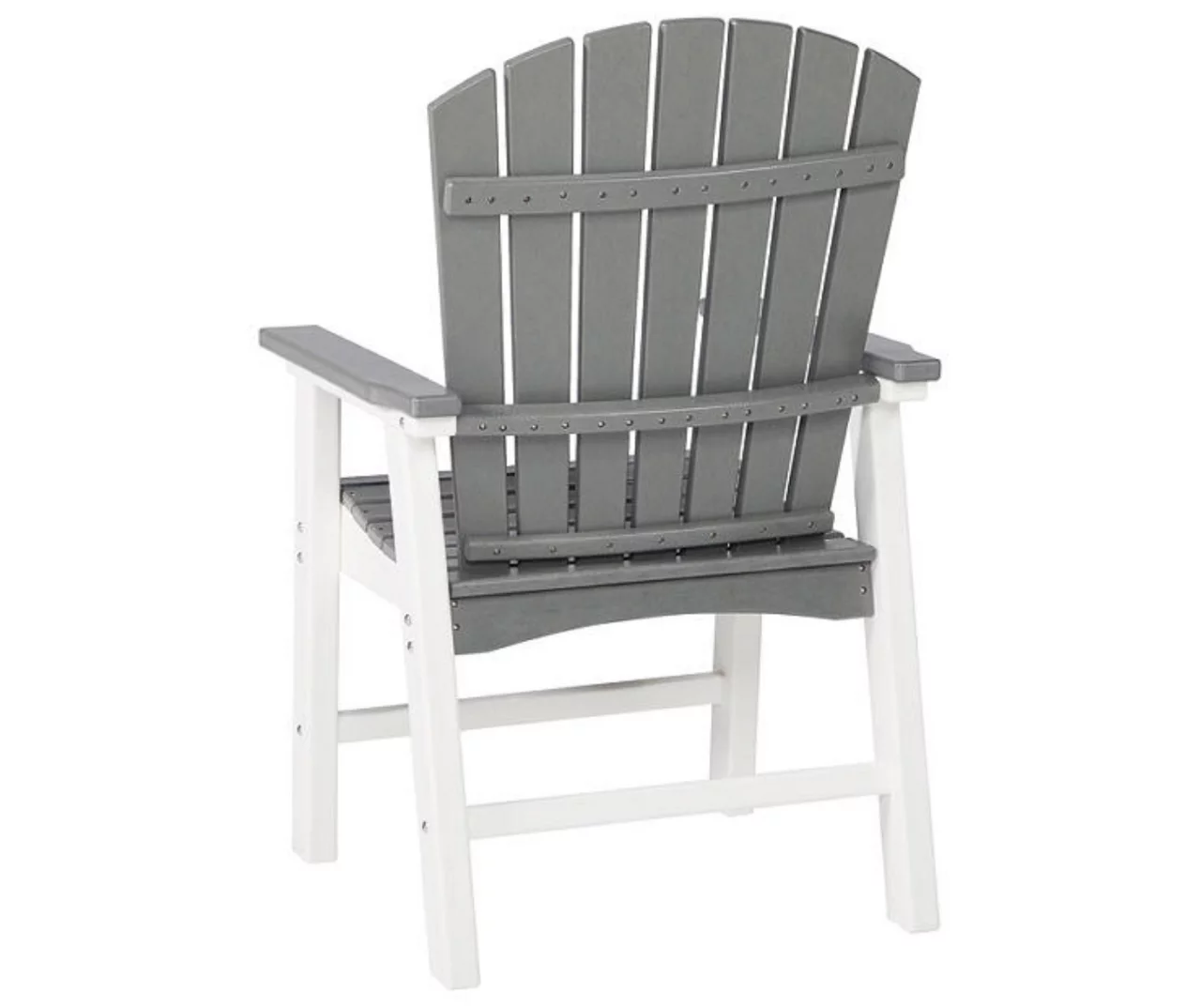 Transville Gray & White Wood Look Patio Dining Chairs, 2-Pack 5 Transville Gray & White Wood Look Patio Dining Chairs, 2-Pack - Image 5