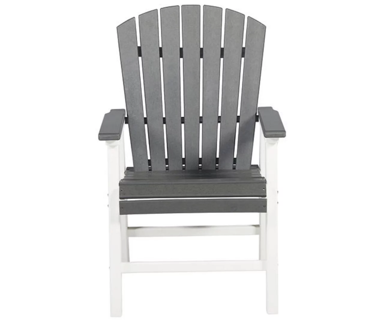 Transville Gray & White Wood Look Patio Dining Chairs, 2-Pack 2 Transville Gray & White Wood Look Patio Dining Chairs, 2-Pack - Image 2