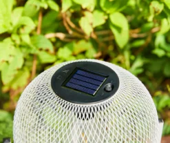 11.5" White Mesh Metal LED Solar Lanterns, 2-Pack -RAZOR COSCO SHOP 810607501 A0 5