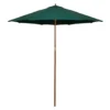 Northlight 8.5' Green Market Wood Patio Umbrella