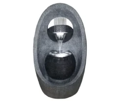 Northlight Gray Modern LED Water Fountain