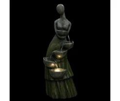 Northlight Faceless Woman 5-Tier LED Water Fountain -RAZOR COSCO SHOP 810612931 A0 3