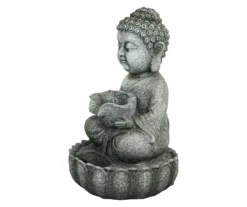 Northlight Buddha Holding Leaf LED Water Fountain -RAZOR COSCO SHOP 810612934 A0 5