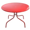 Northlight Retro Tulip Red Metal Patio Dining Table
