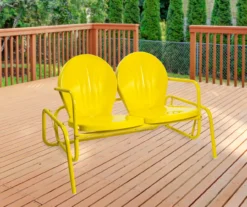 Northlight Retro Tulip Metal Patio Glider Loveseat -RAZOR COSCO SHOP 810612954 A0 2