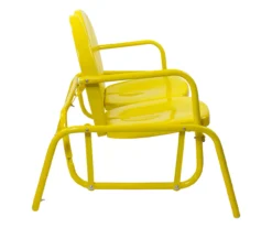 Northlight Retro Tulip Metal Patio Glider Loveseat -RAZOR COSCO SHOP 810612954 A0 4