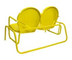 Northlight Retro Tulip Metal Patio Glider Loveseat -RAZOR COSCO SHOP 810612954 A0 5