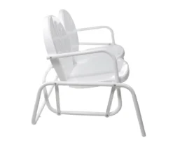 Northlight Retro Tulip Metal Patio Glider Loveseat -RAZOR COSCO SHOP 810612955 A0 4