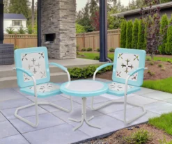 Northlight Retro Tulip Square Metal Patio Armchair -RAZOR COSCO SHOP 810612966 A0 2