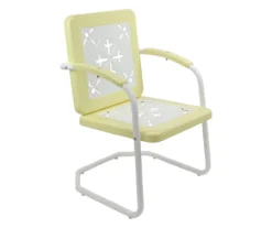 Northlight Retro Tulip Square Metal Patio Armchair -RAZOR COSCO SHOP 810612967 A0 1