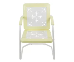 Northlight Retro Tulip Square Metal Patio Armchair -RAZOR COSCO SHOP 810612967 A0 3