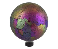 RAZOR COSCO SHOP 6 10" Pink Iridescent Mosaic Glass Gazing Ball