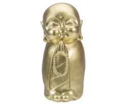 11.5" Bronze Finish Buddhist Monk Statue