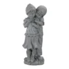 19.5" Boy Hugging Girl Statue
