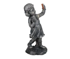 18" Girl With Cell Phone LED Solar Statue -RAZOR COSCO SHOP 810616808 A0 3