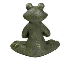 14" Gold Verdigris Yoga Frog Statue -RAZOR COSCO SHOP 810616814 A0 4