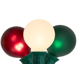 RAZOR COSCO SHOP 10 Northlight Frosted Red, White & Green Globe Light Set, 10-Lights