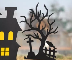 Haunted House, Pumpkin & Graveyard 3-Piece Yard Stake Set -RAZOR COSCO SHOP 810671251 A0 5